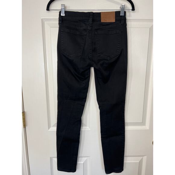 J. Crew Black Jeans Womens 24 Stretchy Toothpick Skinny Leg Capsule Minimalist - Picture 3 of 8